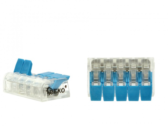 Set conectori electrici rapizi, 0.2 - 4 mm2, 60 elemente, Geko G03080