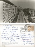 *Romania, Bucuresti, Vedere spre Ateneu, carte posta ilustrata circulata intern, 1967