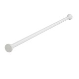 Bara telescopica multifunctionala, flippy, din otel inoxidabil, utilizare universala, retractabila 107 - 195 cm, fara perforare perete, alb