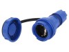 Conector Alimentare AC Mamă 2P PE 250V 16A Albastru