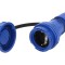 Conector Alimentare AC Mamă 2P PE 250V 16A Albastru
