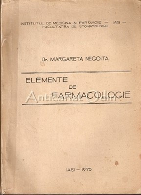 Elemente De Farmacologie - Margareta Negoita