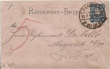 A3947N Rohrpost-Brief, 1887