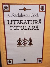 C. Radulescu Codin - Literatura populara, vol. 1 (Editia: 1986) foto