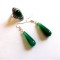 Set agate verzi, set inel si cercei 41506