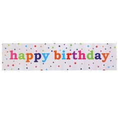 Banner, Cyrax, Colectia Happy Birthday, 98 x 24 cm, Multicolor foto