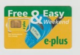 bnk card Germania - E-PLus - Free &amp; Easy 2 - cartela SIM - Col:DE-EPL-SIM.02.02A ?
