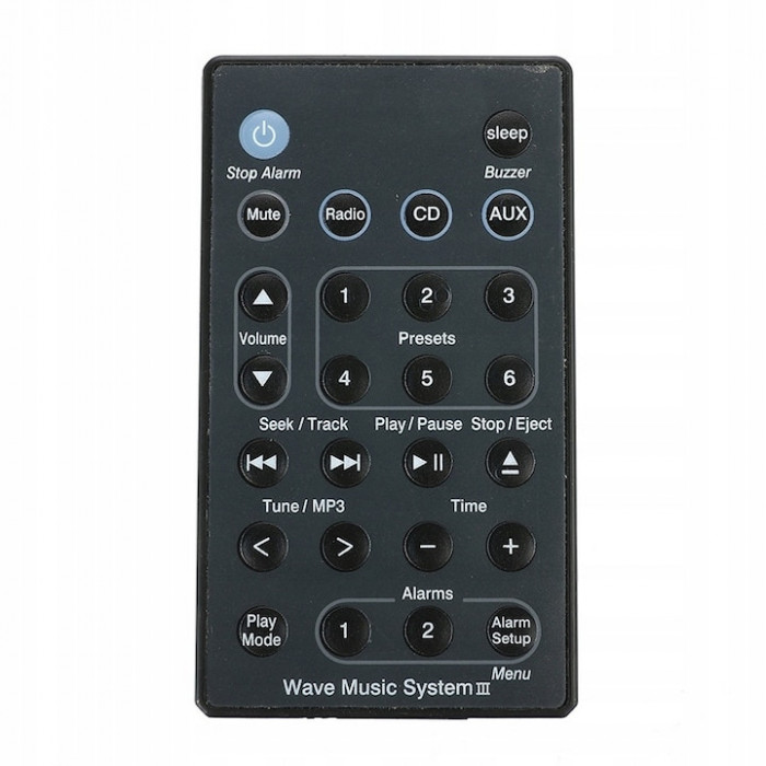 Telecomanda pentru Bose Wave Music System III, x-remote, Negru