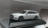 Macheta Audi A6 Avant C8 2018 alb break- iScale 1/43, 1:43