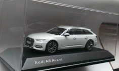 Macheta Audi A6 Avant C8 2018 alb break - iScale 1/43 foto