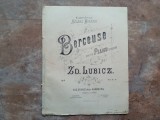 A madame la Princesse HELENE BIBESCO. Berceuse pour le PIANO composee par ZD. LUBICZ. Op. 6.