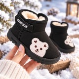 Cumpara ieftin Cizme negre Teddy, SuperBaby, Unisex, Piele ecologica (Marime Disponibila: