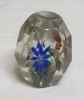 Jucarie veche de colectie Romaneasca bibelou Glob de cristal - interior colorat