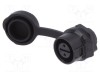 Conector circular soclu 12 02 mamă PIN 2 aurit 5A LUTRONIC