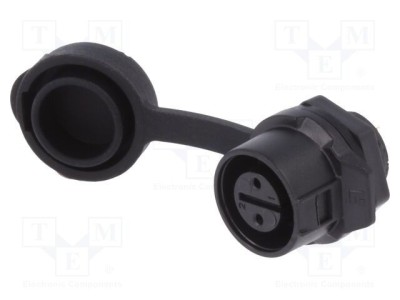 Conector circular soclu 12 02 mamă PIN 2 aurit 5A LUTRONIC foto