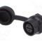 Conector circular soclu 12 02 mamă PIN 2 aurit 5A LUTRONIC