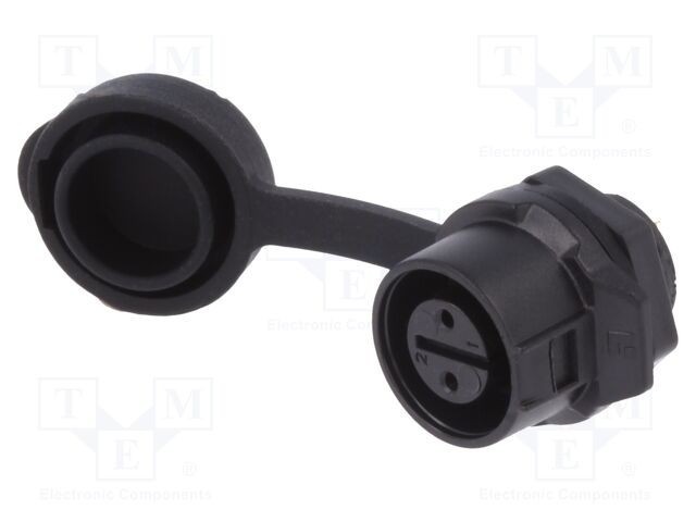 Conector circular soclu 12 02 mamă PIN 2 aurit 5A LUTRONIC