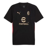 AC Milan tricou de antrenament pentru bărbați black - M