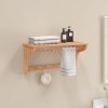 Gossi suport de prosoape, 60x30x35 cm, lemn masiv de nuc