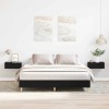 VidaXL Cadru de pat Stejar Negru 150 x 200 cm Lemn compozit 3329281