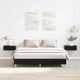 VidaXL Cadru de pat Stejar Negru 150 x 200 cm Lemn compozit