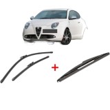 Cumpara ieftin Set 3 stergatoare ALFA ROMEO MITO (955_) 2008 - 2018, pentru parbriz si luneta, Valeo Silencio