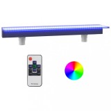 Deversor de cascada cu LED-uri RGB, acrilic, 108 cm