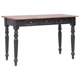 Cumpara ieftin Birou cu 3 sertare, 117 x 57 x 75 cm, lemn masiv de mahon