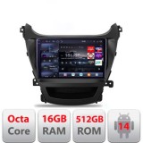Navigatie Hyundai Elantra 2013-2015 Edotec Kit-359 8 core QLED 2K 16+512 360 Android Waze USB Navigatie Internet Youtube Radio CarStore Technology