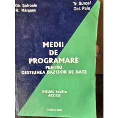 MEDII DE PROGRAMARE PENTRU GESTIUNEA BAZELOR DE DATE - GH. SOFRONIE