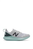 New Balance, Pantofi de plasa cu aspect tricotat, pentru alergare, Alb, 9.5, 40, Textil, Gri