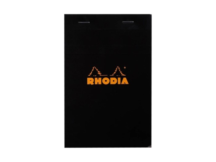 Blocnotes 11 x 7 cm, capsat, 80 file, N?14, Rhodia Basic, black