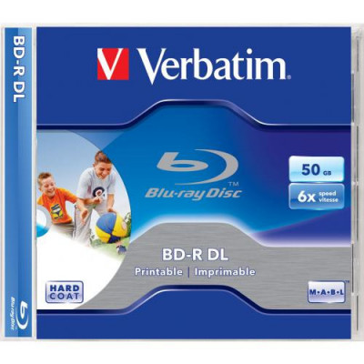 Verbatim bd-r dl 50gb 6x printable jc foto