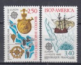 FRANTA 1992 EUROPA CEPT CRISTOFOR COLUMB DESCOPERIRE AMERICII SERIE MNH, Nestampilat