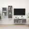 vidaXL Set de dulapuri TV, 3 piese, gri beton, lemn prelucrat 3079632