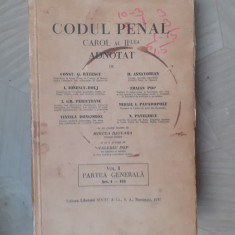 CODUL PENAL CAROL AL 2 LEA VOL.1-1937 d1.