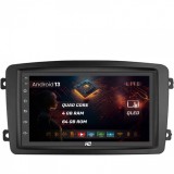Navigatie Mercedes Benz C-Class W203 Vito Viano CLK 4GB RAM Android 13 Quadcore DSP GPS Wi-FI Carplay Android Auto USB Bluetooth Waze Touchscreen 7 in