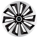 Set 4 capace roti Fox Gri-Negru R17 pentru gama auto Smart
