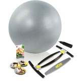 Aparat fitness pentru brate abdomen si coapse Gold&#039;s Gym ABS, minge inclusa, General