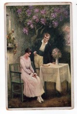 FELICITARE PICTURA SUB LILIAC N GERSTNER KUK NR60 POSTA MILITARA NR 618 foto