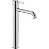 Baterie lavoar inalta Roca Ona,corp neted, ventil click-clack si racorduri flexibile, Cold Start,crom