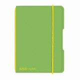 Caiet Herlitz, my.book flex, A6, 40 file, 70 g/mp dictando, coperta verde
