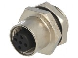 Conector M12 soclu PIN 5 mamă A-DeviceNet CANopen 60V