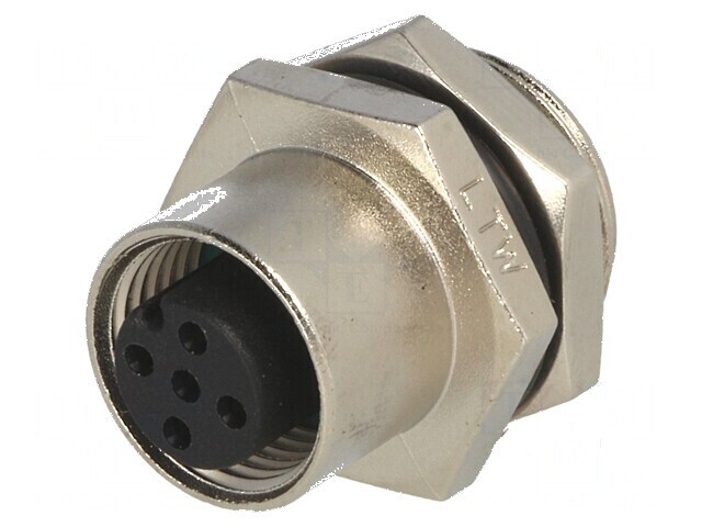 Conector M12 soclu PIN 5 mamă A-DeviceNet CANopen 60V