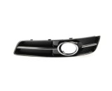 Grila bara protectie, spoiler Audi A3 (8p), 04.2008-10.2012, montare fata, stanga, inchis; cu ornament cromat; cu gaura lampa de ceata, RapidAuto