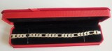 Bratara unisex, argint prelucrat cu rodiu, foarte grea, absolut noua, 14k, Galben