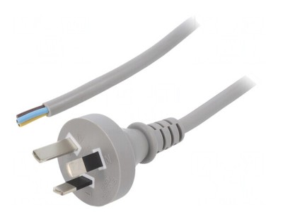 Cablu PVC 3x1mm2 3m Gri 10A foto