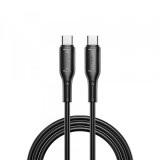 Cablu Date si Incarcare USB-C - USB-C WiWu Wi-C043E Starlink, 60W, 1m, Negru, Universal