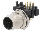 Soclu M12 8 pini tată DeviceNet/CANopen THT IP65/IP67