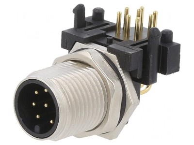 Soclu M12 8 pini tată DeviceNet/CANopen THT IP65/IP67 foto
